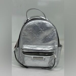 (NWT)Juicy Couture Metallic Silver Mini Backpack